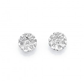 9ct-Diamond-Set-Earrings on sale