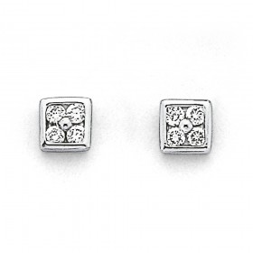 9ct-White-Gold-Diamond-Square-Stud-Earrings on sale