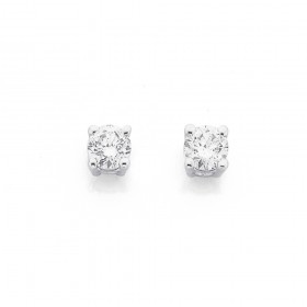 9ct+White+Gold%2C+Diamond+Studs+Total+Diamond+Weight+%3D.25ct