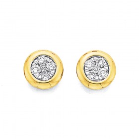 9ct-Diamond-Studs on sale