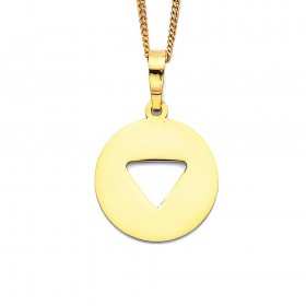 9ct-Cut-Out-Triangle-Pendant on sale