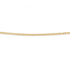 Solid+9ct+50cm+Diamond+Cut+Round+Belcher+Chain