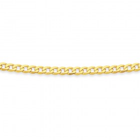 9ct+45cm+Wide+Curb+Chain