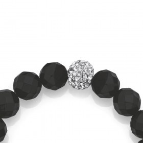 Sterling-Silver-Onyx-Crystal-Bracelet on sale