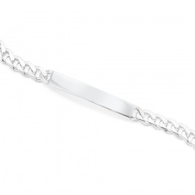 Sterling-Silver-Gents-Curb-Id-Bracelet on sale