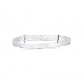 Adult-Engraved-Expanding-Bangle-in-Sterling-Silver on sale