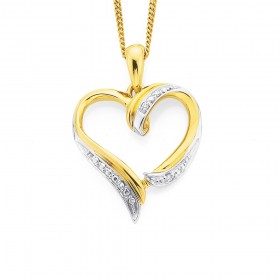 9ct%2C+Diamond+Set+Heart+Pendant