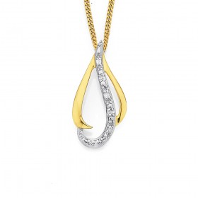 9ct%2C+Diamond+Set+Pendant