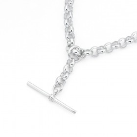 Silver-50cm-Belcher-Chain-with-T-Bar-Fob on sale