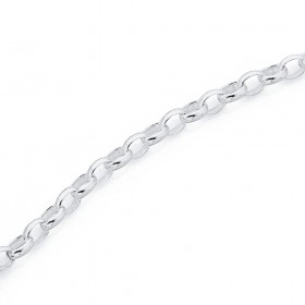 Sterling+Silver+50cm+Oval+Belcher+Chain