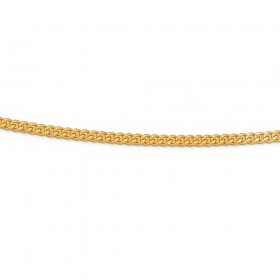 9ct+45cm+Diamond+Cut+Curb+Chain