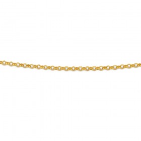 9ct+45cm+Oval+Belcher+Chain