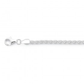 Sterling-Silver-20cm-Wheat-Chain-Bracelet on sale