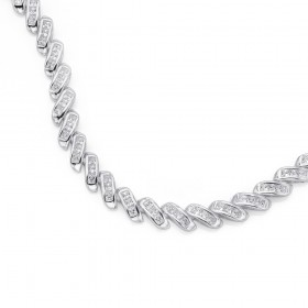 Sterling-Silver-Cubic-Zirconia-Bracelet on sale