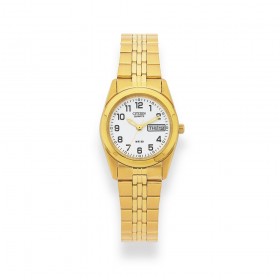 Citizen-Ladies-Gold-Plated-50m-Water-Resistant-Watch on sale