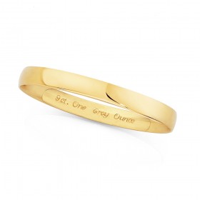 9ct+8mm+Troy+Ounce+Bangle