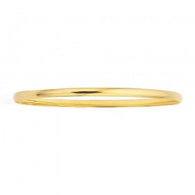 9ct+3.5x65mm+Solid+1%2F2+Round+Bangle