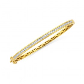 9ct-Diamond-Bangle-Total-Diamond-Weight100ct on sale