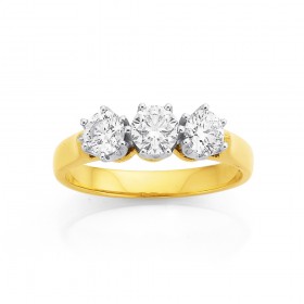 18ct%2C+3+Stone+Diamond+Ring+Total+Diamond+Weight%3D1.00ct