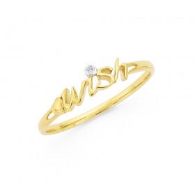 9ct+Gold+%27Wish%27+Diamond+Ring