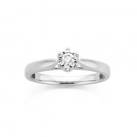 9ct-White-Gold-Mirror-Enhanced-Solitaire-Diamond-Ring on sale