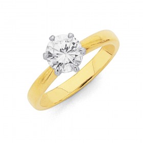 18ct%2C+1ct+Diamond+Solitaire+Ring