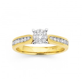 9ct-Diamond-Ring on sale