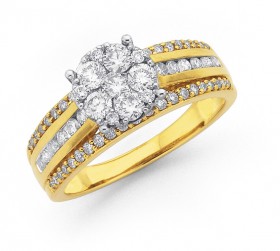 9ct-Diamond-Ring-Total-Diamond-Weight100ct on sale