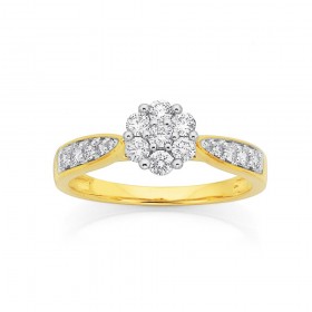 9ct-Diamond-Ring-Total-Diamond-Weight50ct on sale