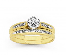 9ct-Diamond-Duo-Set-Ring on sale