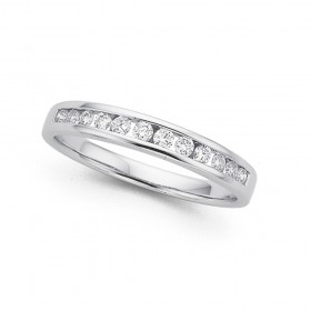 9ct+White+Gold+Diamond+Eternity+Ring