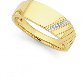 9ct-Gents-Diamond-Ring on sale