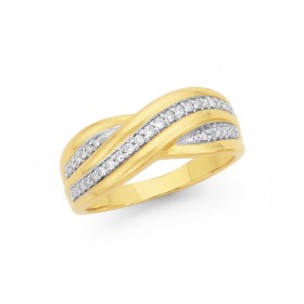 9ct-Diamond-Crossover-Ring on sale