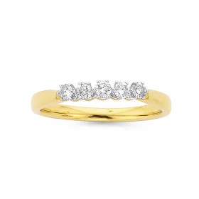 9ct+Gold+Diamond+Ring+TDW%3D.25ct