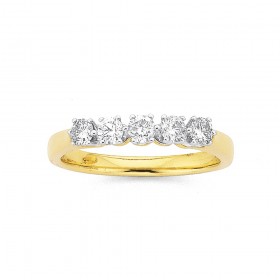 9ct+Gold+Diamond+Ring+TDW%3D.50ct