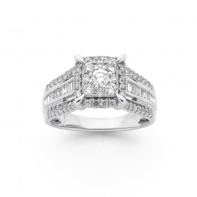 9ct-White-Gold-Diamond-Ring on sale