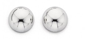 Sterling-Silver-10mm-Half-Dome-Stud-Earrings on sale