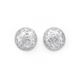 10mm-Filigree-Stud-Earrings-in-Sterling-Silver on sale