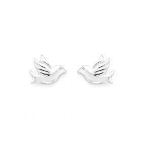 Flying-Dove-Studs-in-Sterling-Silver on sale