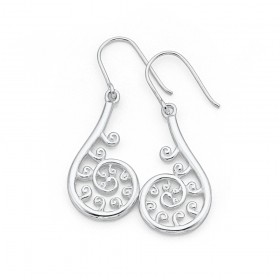 Fern+Earrings+in+Sterling+Silver