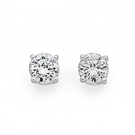 Sterling-Silver-6mm-Cubic-Zirconia-Gents-Studs on sale