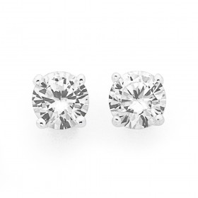 Sterling+Silver+Cubic+Zirconia+Studs