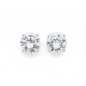 8mm-Sterling-Silver-Cubic-Zirconia-Studs on sale