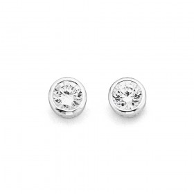 Sterling-Silver-Cubic-Zirconia-Studs on sale