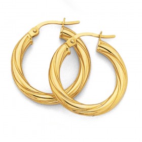9ct-21mm-Twist-Hoops on sale