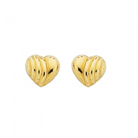 9ct+Heart+Studs