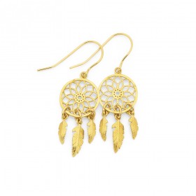 9ct-Dreamcatcher-Earrings on sale