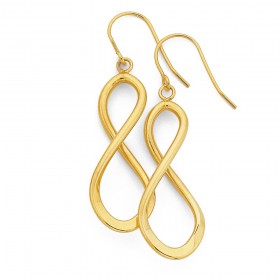 9ct-Infinity-Drop-Earrings on sale