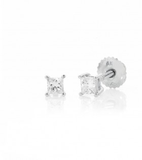 18ct-White-Gold-Princess-Cut-Diamond-Screwback-Studs on sale