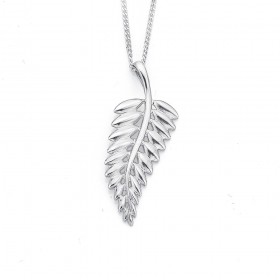 Silver+Fern+Pendant+in+Sterling+Silver